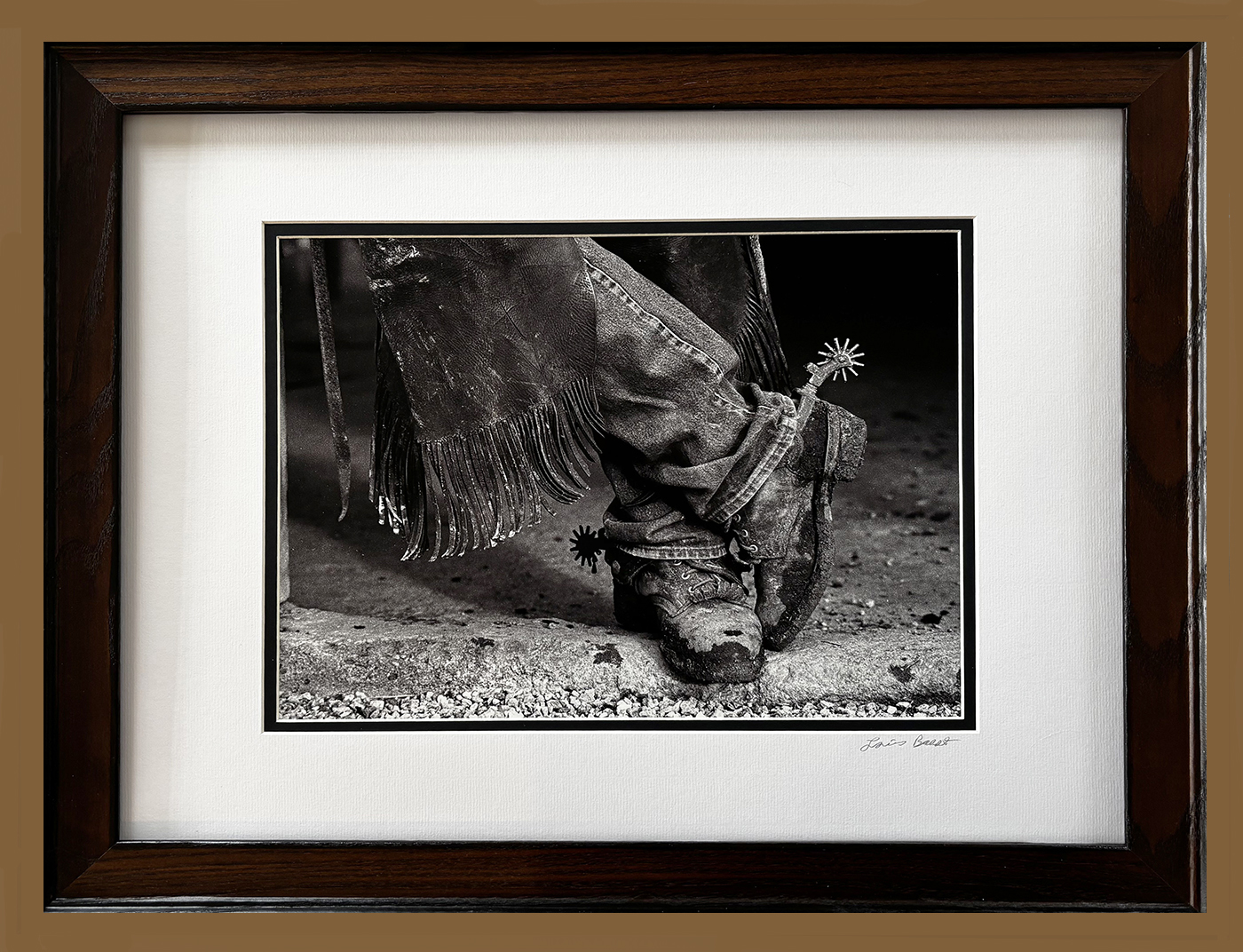 "Working Boots" 16X20 Framed, $195